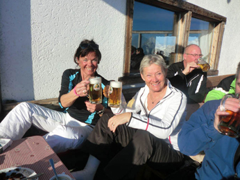 Humøret er i top på skisafari