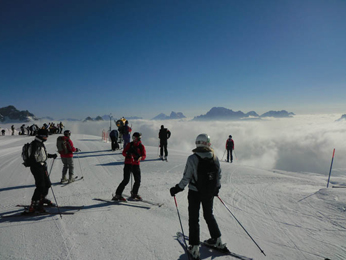 Skiområdet i Alleghe er suverænt