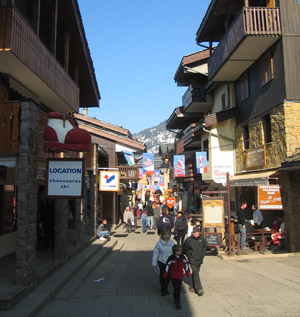 Gågaden i Valmorel
