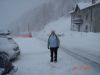 Snevejr p� hjemrejsedagen...
