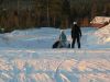 Tunneller under adgangsvejene p� Dalarnas L�ngsta. Pas p� isen inde i tunnelen.