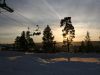 6 stols liften ved Skicenter vests mellemstation.