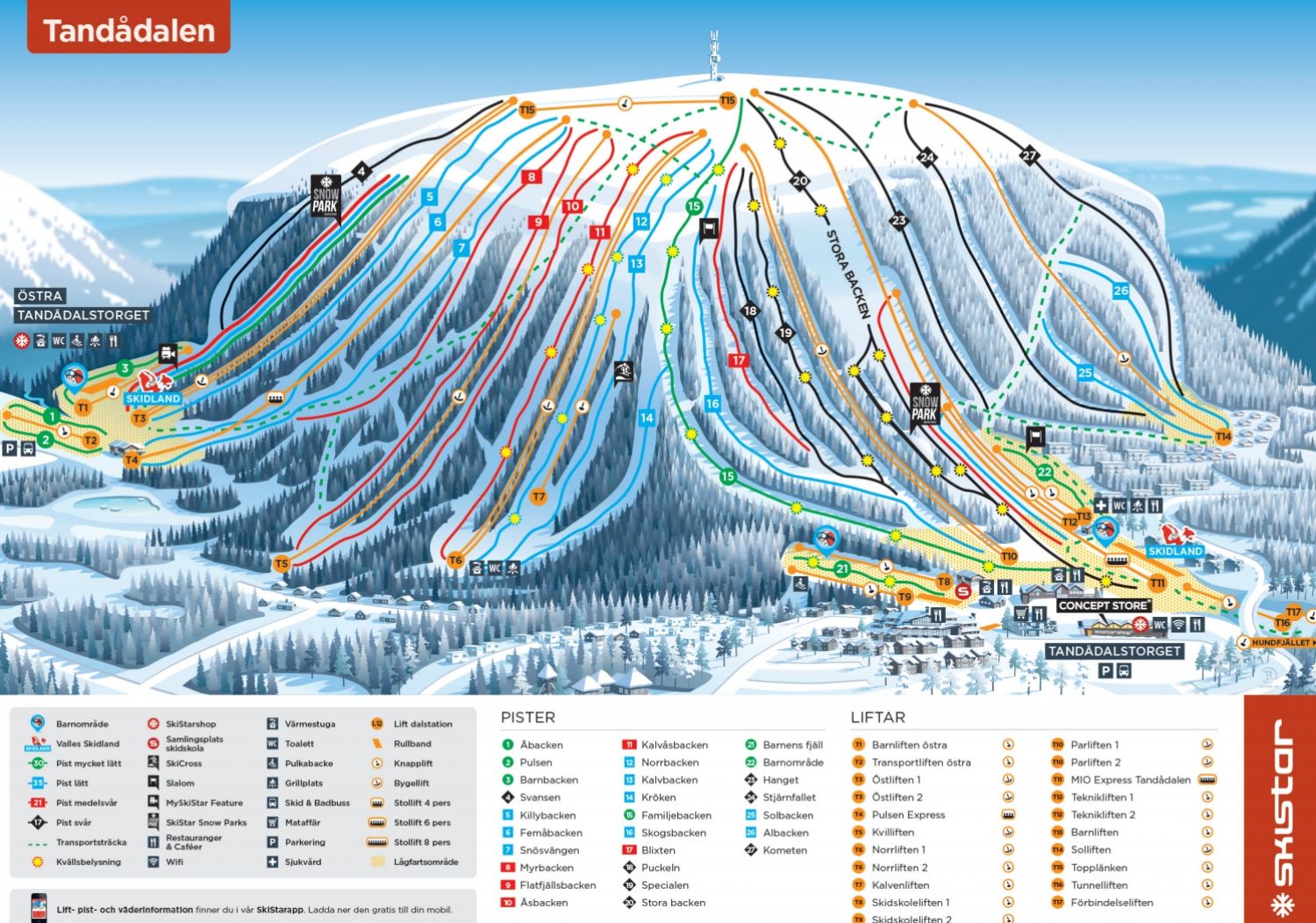 Vemdalen Piste Map - Narvik Piste Map | Ski Maps & Resort Info