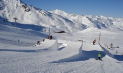 Snowpark-områderne i Val Thorens udbygget