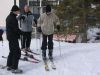 Steff's første spæde "skridt" på ski...