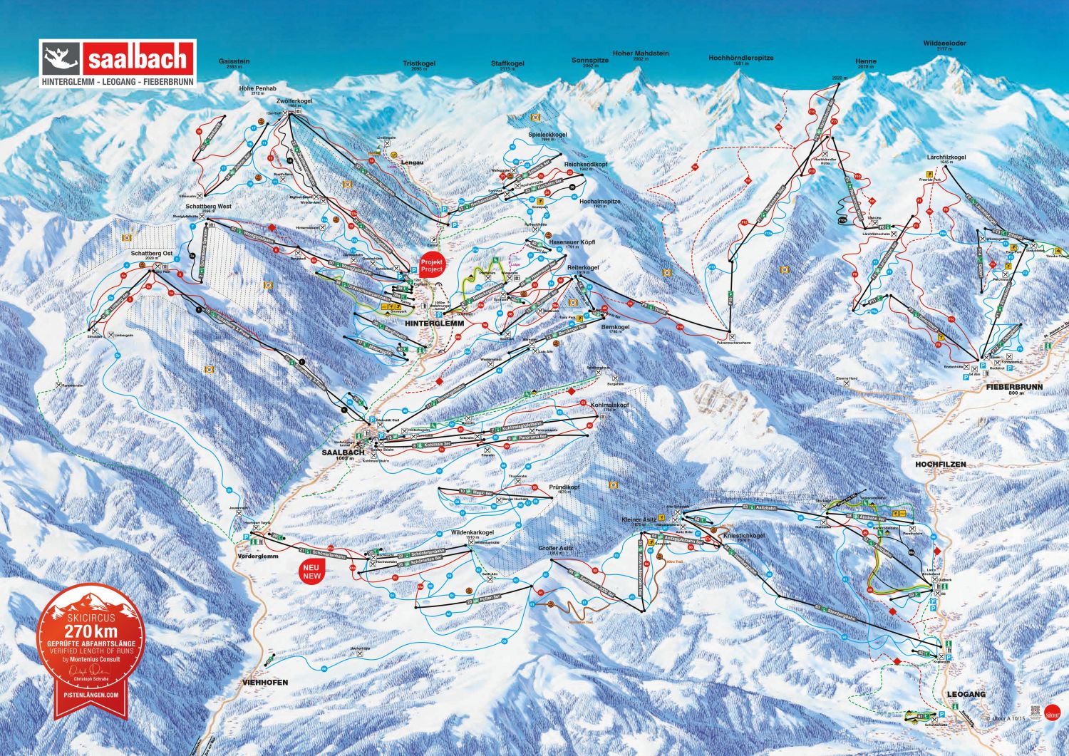 Kort Over Saalbach Pistekort fra Saalbach. Se det nyeste her Kort Over Saalbach