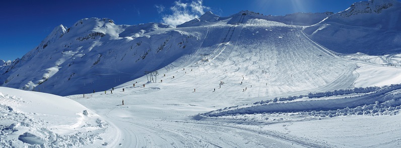 I Passo Tonale med pudder og pasta