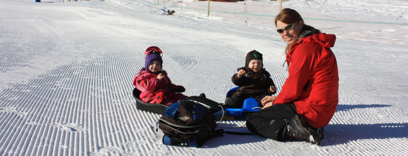 Serre Chevalier med to børn på 1½ år