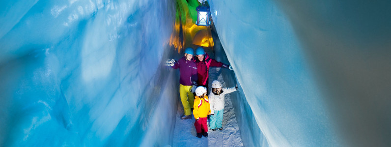 Gå en tur i dybet af Hintertux gletscheren