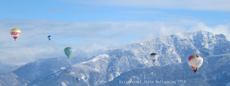 Svæv over Alperne i en luftballon