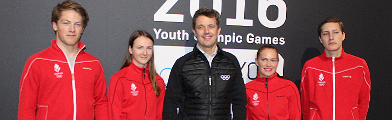 Kronprins Frederik mødtes med de danske ski-atleter ved UOL i Lillehammer