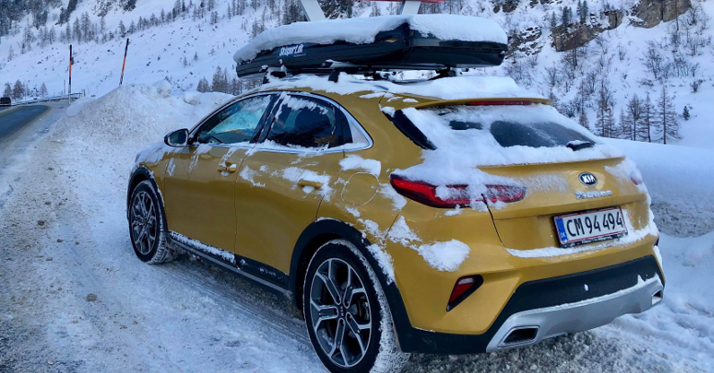 Overnatning på vej på til Frankrig på skiferie
