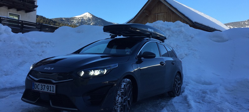 Overnatning på vej til Østrig på skiferie