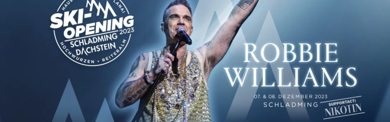 Robbie Williams åbner skisæsonen i Schladming-Dachstein