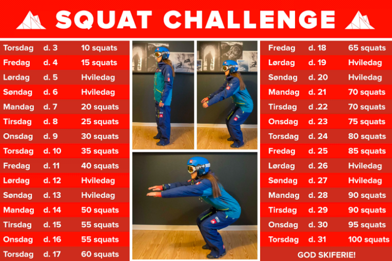 Squat Challenge - Bliv klar til skiferien
