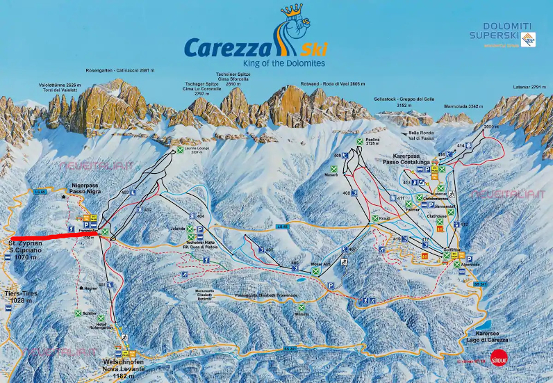 Gigantisk gondol til Val di Fassa