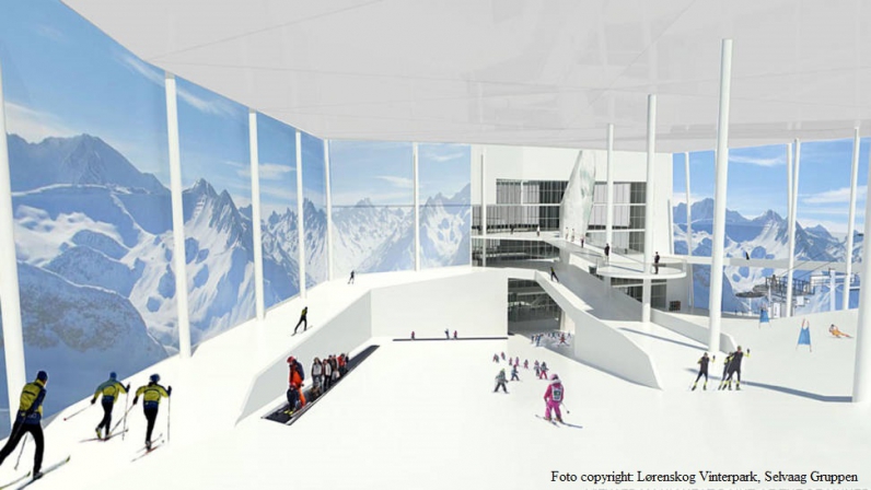 Norge bygger kæmpe skihal i Oslo